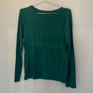 Green long sleeved shirt